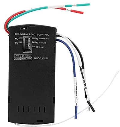 Dailygoods - Universele afstandsbedieningskit - Draadloze afstandsbediening - Eenvoudige installatie - 3 ventilatorsnelheden - Geschikt voor plafondve...