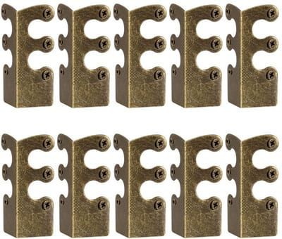 Dailygoods- Hoekbeschermers 10 stuks - Metalen Randbeschermers - Antibotsing Strips - Eenvoudig te Installeren - Bescherming voor Plinten