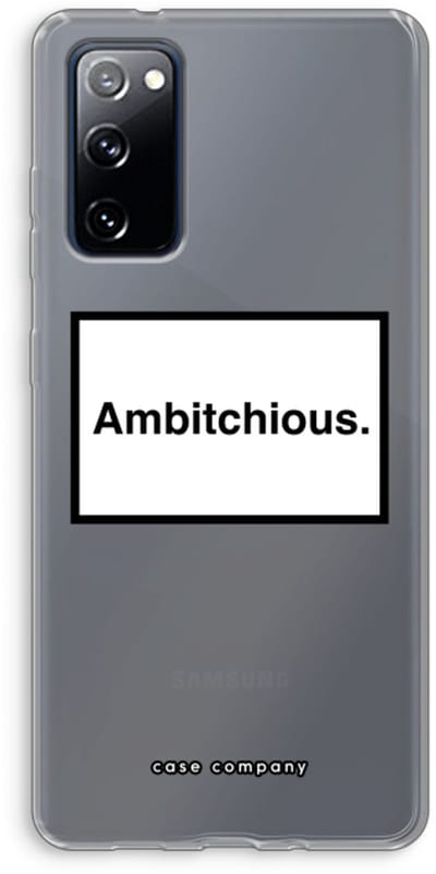 Hoesje geschikt voor Samsung Galaxy S20 FE / S20 FE 5G hoesje - Ambitchious - Soft Cover Telefoonhoesje - Bescherming aan alle Kanten en Schermrand