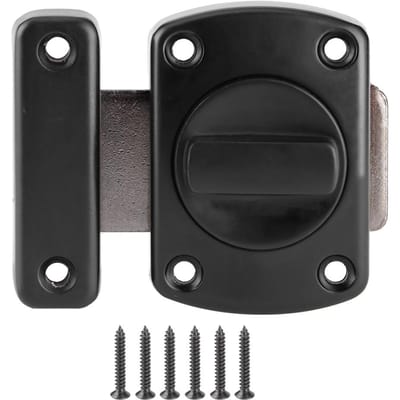 Schuifdeurslot met grendel van zinklegering voor kast, kast, accessoire, grendelslot L