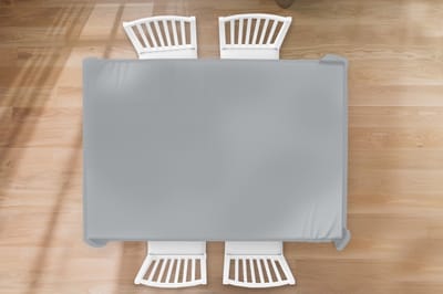 Tafelkleed - Tafellaken - 200x130 cm - Interieur - Grijs - Licht - Binnen en Buiten