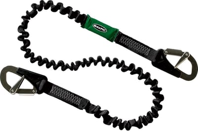 Veiligheidslijn met 2 Haken Elastisch voor Valbeveiliging
