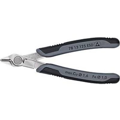 Elektronica zijsnijtang Super-Knips® L.125mm Form 0 Facet geen pol.KNIPEX
