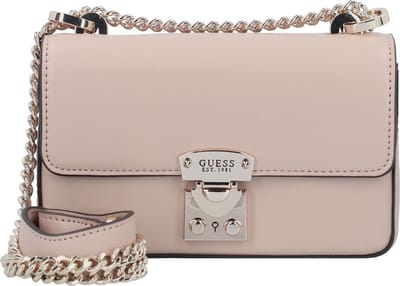 GUESS Schoudertas Eliette Mini Convertible XBody Flap Light Beige Oud roze