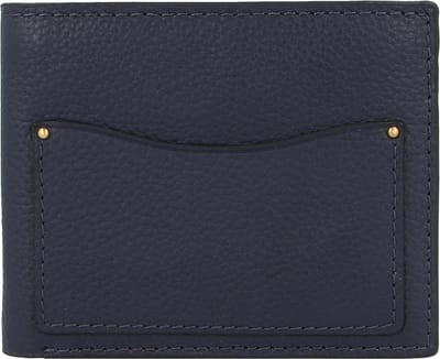 Fossil Anderson Portemonnee Leer 12 cm - Jongens - Horizontaal - marine