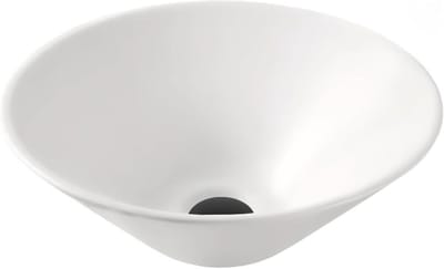 Opzetwastafel Keramiek - Waskom Mini Wastafel - Kleine Ruimtes Inrichten - Nano Lotuseffect Coating - 43 cm x 14.5 cm