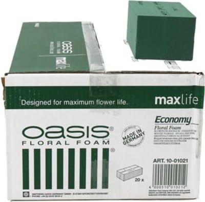 OASIS Floral Foam Steekschuim Economy - 20 blokken van 20x10x7 cm