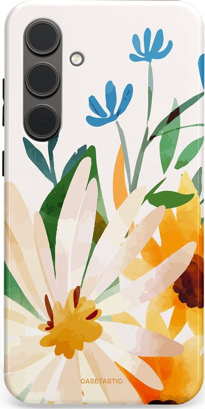 Casetastic Hoesje Geschikt voor Samsung S24 Plus - Stijlvolle Beschermende Duo-layer Case - Veld vol zon