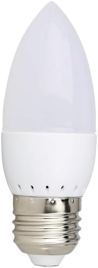 LED Kaarslampen Pak - Vlamtip Lampen - Decoratieve Verlichting - Energiezuinig 3W - E27 Fitting - Koel Wit