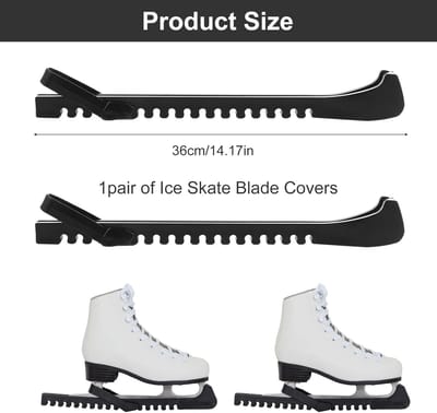 Schaatsbeschermers - IJshockeyschoenhoezen - Schoenen Beschermen - Verstelbare Pasvorm - Universeel - Zwart