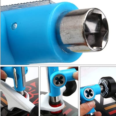 Multifunctionele T-Tool voor Skateboarden - All-in-One Skate Tools met Hex en L-Type Sleutels, Ideaal voor Onderhoud en Reparatie