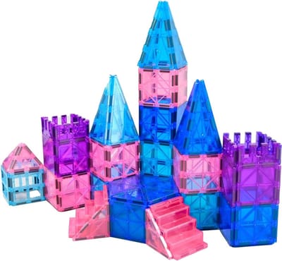 AMA® Magnetische Bouwstenen - Magnetische Huisjes - Magnetische Huizen - 34 Stuks - Plastic