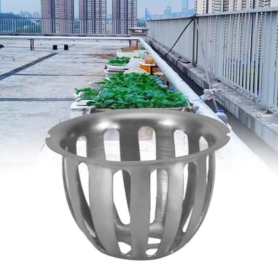 Afvoerputje - Dakgoot - Buiten Droog Houden - Antiblokeer Ontwerp - 125 mm - Zilver