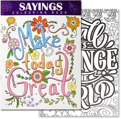 Kleurboek Sayings - Mandala Kleurboek voor Volwassenen - Kleurboek Volwassenen - Kleuren voor Volwassenen - Tekenen voor Volwassenen - Creatief Volwassenen - 48 Pagina's - 29,7 x 21 cm