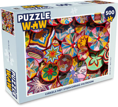 Puzzel Cirkel - Patronen - Bloemen - Kleuren - Legpuzzel - Puzzel 500 stukjes