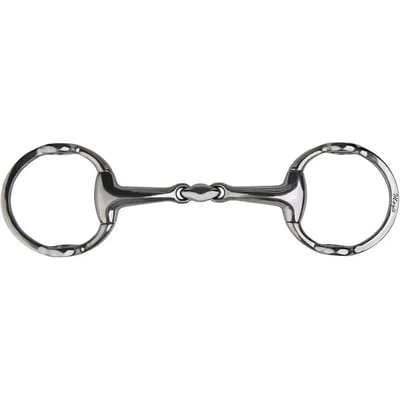 Metalab Magisch Systeem Dubbel Gebroken Lifting Snaffle Zilver 13.5 cm