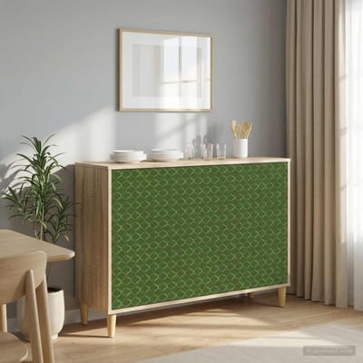 vidaXL - Dressoir - GELEEN - Sonoma - 102 - x - 33 - x - 75 - cm - Bewerkt - hout