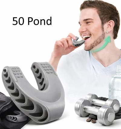 Kaaklijn Trainer I Jawline Trainer I Kaak Trainer I Kaakspier Trainer I Kaaklijntrainer I Gevorderden I 50 Pond Weerstand I Grijs