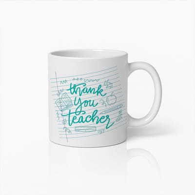 Bedankt Leraar Mok 330ml – Waardering Koffiebeker – Perfect Cadeau voor Leraren, Mentoren & Docenten