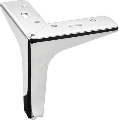 Meubelpoot VICTOR Hoogte 130 mm Chroom gepolijst Showcase Voet Hoekvoet Voetstuk Sofa Voet van SOTECH