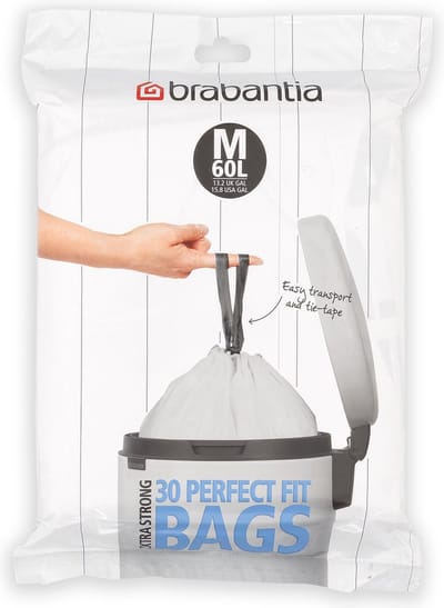 Brabantia Perfect Fit Afvalzakken - 60 l - Code M - 30 stuks