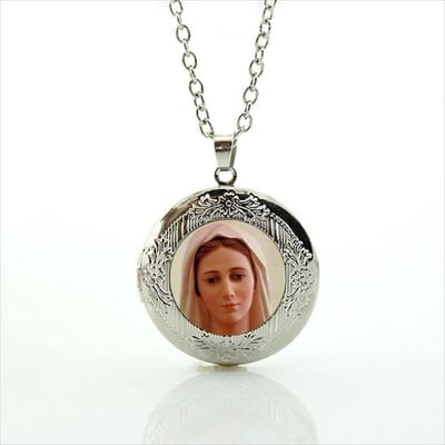 Ketting met hanger Maria Medjugorge nr. 2(medaillon)