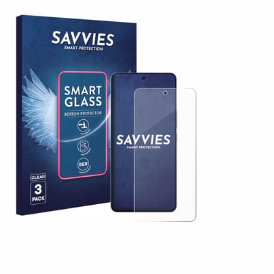 3 Stuks Savvies Screenprotector - geschikt voor Oppo K13 Turbo - beschermfolie glas transparant