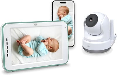ELRO BC4000 Babyfoon Royale metFull HD camera - 12,7 cm Touchscreen Monitor- & Gratis App - Incl. Geluidsdetectie, Voedingsalarm en Temperatuursensor - Mint