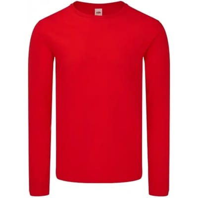 klassieke lange mouwen T-shirt Fruit of the Loom Iconic 150