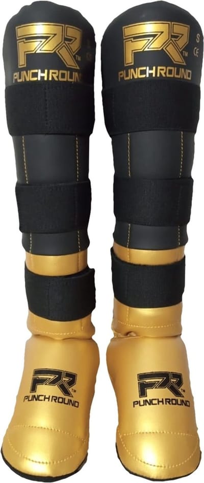 PunchR Scheenbeschermers XPR Flex Zwart Goud - L