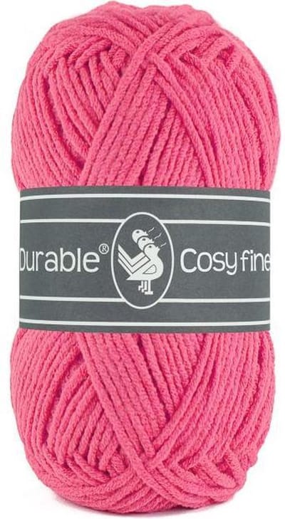 Durable Cosy Fine - acryl en katoen garen - Fuchsia roze 237 - 5 bollen