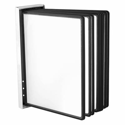 Dailygoody - Wandzichtbordsysteem - Zichtborden - Innovatief ontwerp - 10 zwarte panelen - Geschikt voor magazijn en werkplaats - Hoogwaardige functio