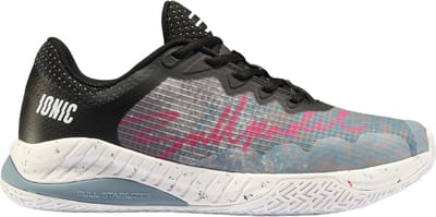 Bullpadel Ionic 24i Dames Padelschoen Kleur: Lichtgrijs / Zwart,Maat: 37.5