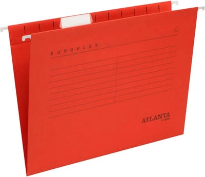 Verticale Hangmap A4 Atlanta V-bodem Rood