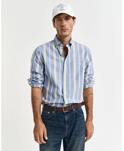 Gant 3250052 Overhemd Met Lange Mouwen Blauw L Man