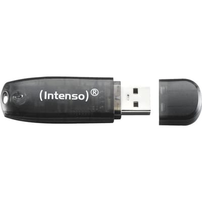 Intenso Rainbow Line USB Drive - Zwart - 16GB - USB-stick