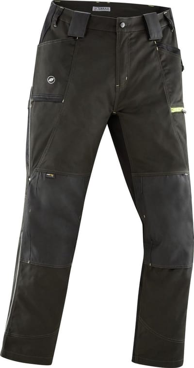 Terrax Workwear Arbeitshose donkergroen/Limette