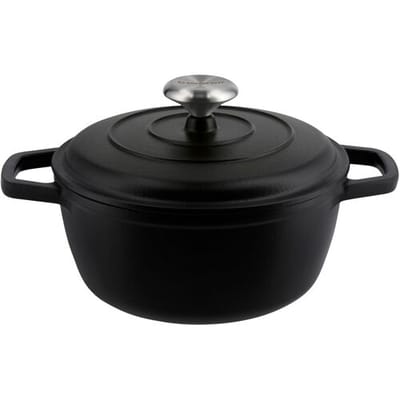 SILVERCREST Gietijzeren pan, Ø21 cm (zwart)