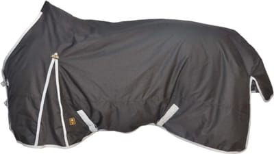 MHS Turnoutdeken Flora 200 Gram Zwart 175/215 cm