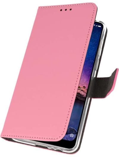 Booktype Telefoonhoesjes - Bookcase Hoesje - Wallet Case - Geschikt voor XiaoMi Redmi Note 6 Pro - Roze