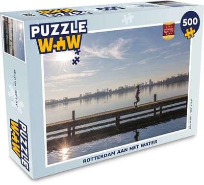 Puzzel Rotterdam - Skyline - Water - Legpuzzel - Puzzel 500 stukjes