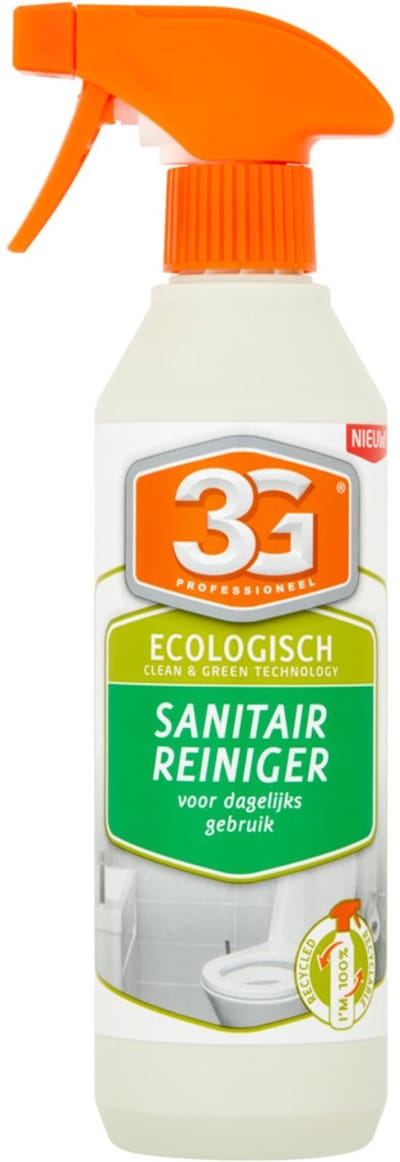 3G Professioneel Sanitairreiniger Ecologisch 500 ml - Sanitair Reiniger - Badkamer Reiniger - Ecologische Reiniger - WC Reiniger - Biologisch Afbreekbaar - Kalk