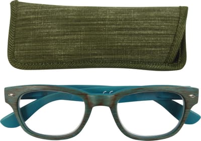 Lilly&June Leesbril Donker Aqua +1 - Met Bijpassend Etui