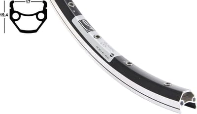 Contec Velg Holk.Classic 32 Gaats, Zwart