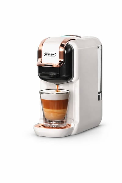 CYRO - Koffiecupmachine - Koffiezetapparaat Cups - Koffiemachines- 5-in-1 - Koffiemachine - Koffie, Cappuchino, Espresso - Wit