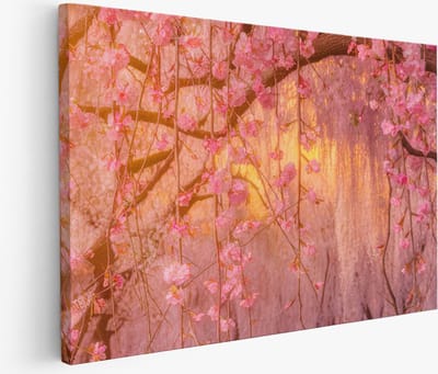 Saammp Muurcirkel Hout - Witte Bloemen in een mooie vaas - Natuur - Abstract - Ø 90 - Wandcirkel - Wanddecoratie Cirkel - Muurdecoratie Woonkamer - Woonkamer Decoratie