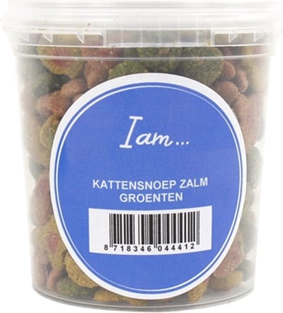 Kattensnoep I AM - Zalm en Groenten - 70g, Gezonde Snoepjes voor Katten