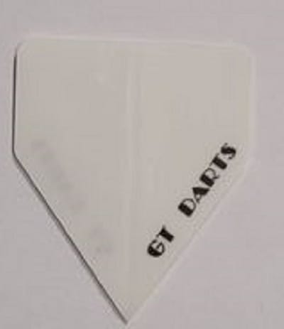 Dart Flights - 10 sets (30 stuks) - 75 micron - Delta Flights - Wit