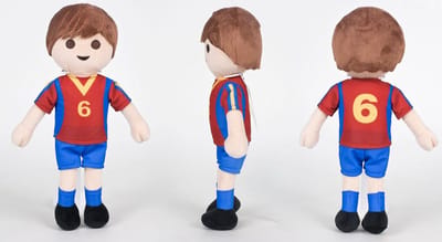 Groot Pluche Knuffeldier Voetbal Fan Spanje 30 cm