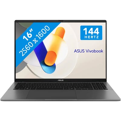 ASUS Vivobook S3607QA-PL003W Qualcomm Snapdragon X1-26-100 Laptop 40,6 cm (16") 2.5K 16 GB LPDDR5x-SDRAM 512 GB SSD Wi-Fi 6E (802.11ax) Windows 11 Home Nederlands Grijs